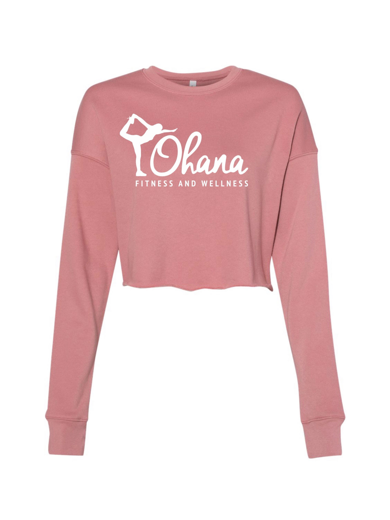 pink crop sweatshirt