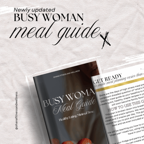 new busy woman meal guide