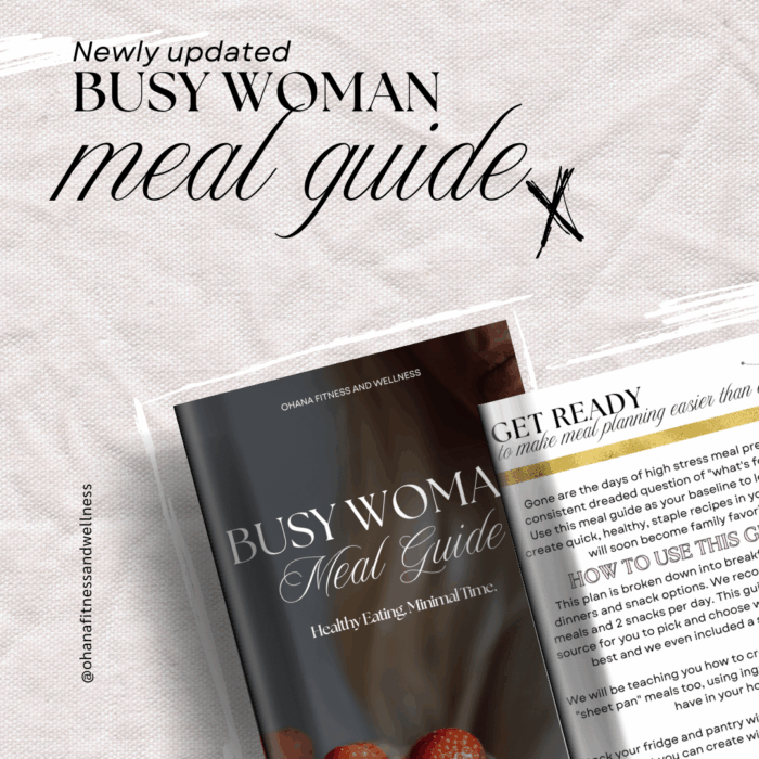 new busy woman meal guide